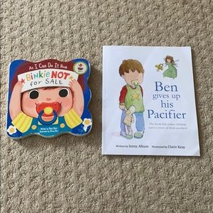 2 books about giving up pacifier (binky, or nuk)